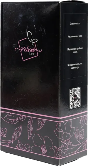 Коробка VelvetBox с описанием на обороте